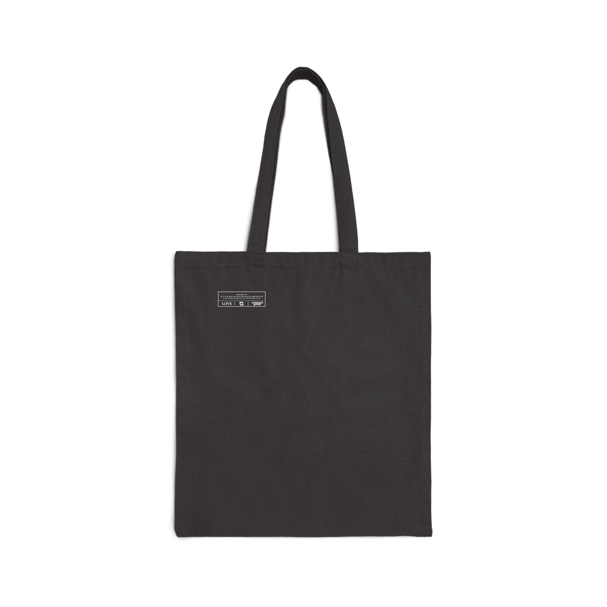 More than a Conqueror Black Canvas Tote