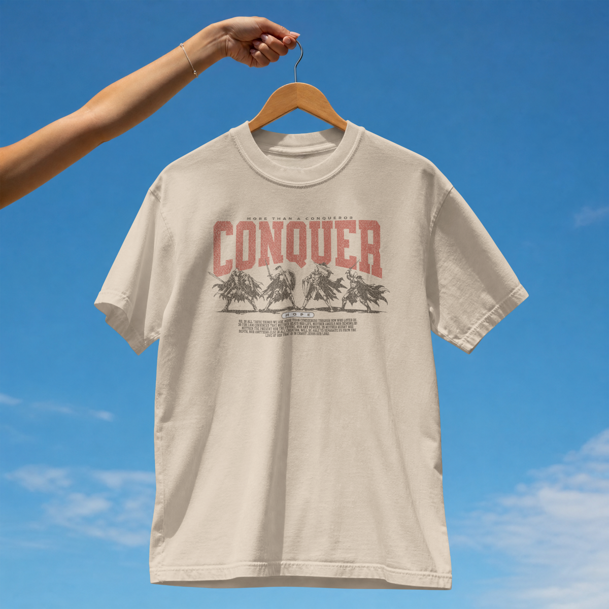 More than a Conqueror T-Shirt French Oak