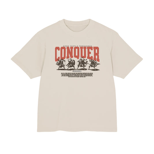 More than a Conqueror T-Shirt | Retro Script Graphic, Est. infinity